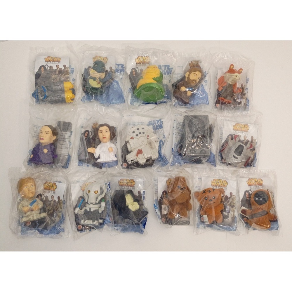 Star Wars Episode III Revenge of The Sith Burger King Toys Set of 16, New